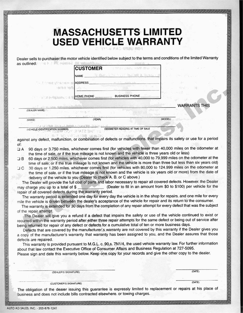 purchase warranty for car
